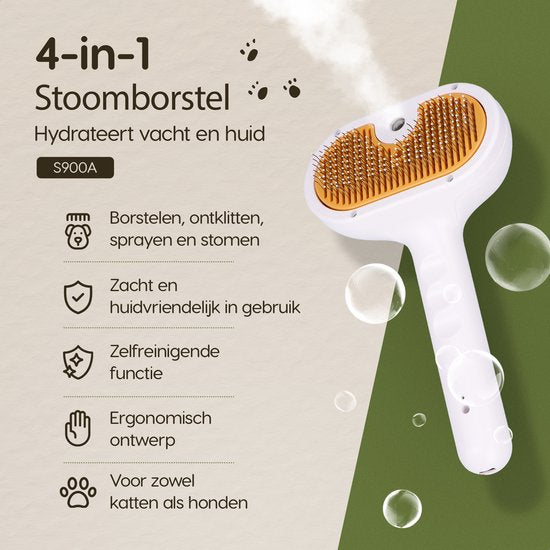 PawMist – Elektrische Sprayborstel voor Honden & Katten